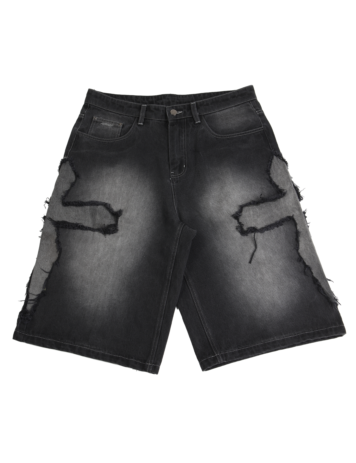 Cross Denim Shorts